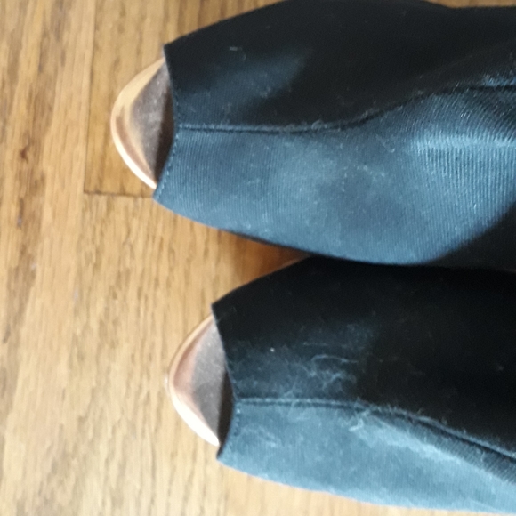 Rose gold / black Platform bootie - Picture 6 of 6